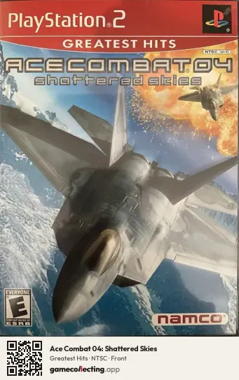 Ace Combat 04: Shattered Skies PlayStation 2, NTSC box front