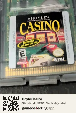 Hoyle Casino Game Boy Color, NTSC cartridge label
