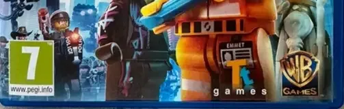 The LEGO Movie Videogame, the PEGI square on its front