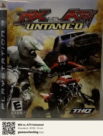 MX vs. ATV Untamed PlayStation 3, NTSC box front