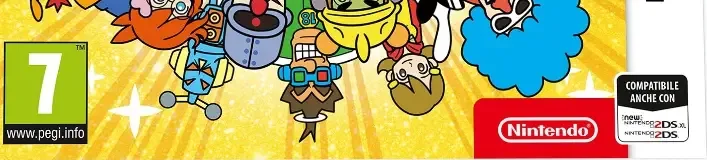 WarioWare Gold, the PEGI square on its front