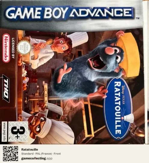 Ratatouille Game Boy Advance, France box front