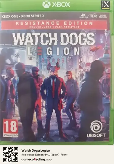 Watch Dogs: Legion Xbox Series X, Spain box front