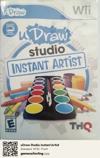 uDraw Studio: Instant Artist Nintendo Wii, NTSC box front