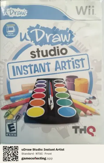 uDraw Studio: Instant Artist Nintendo Wii, NTSC box front