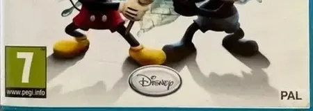 Disney Epic Mickey 2: The Power of Two, the PEGI square on its front