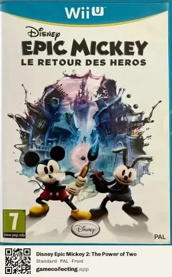 Disney Epic Mickey 2: The Power of Two Nintendo Wii U, PAL box front