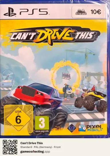 Can't Drive This PlayStation 5, Germany box front