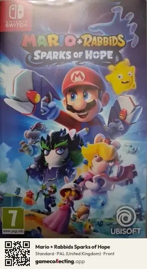 Mario + Rabbids Sparks of Hope Nintendo Switch, United Kingdom box front