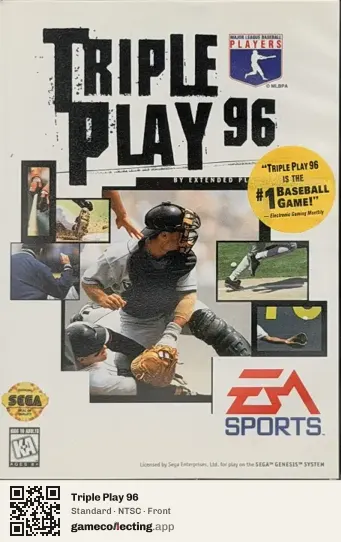 Triple Play 96 Sega Mega Drive / Genesis, NTSC box front