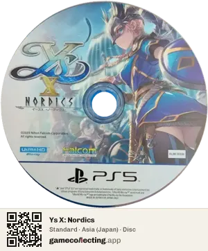 Ys X: Nordics PlayStation 5, Asia disc