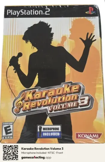 Karaoke Revolution Volume 3 PlayStation 2, NTSC box front