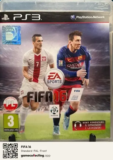 FIFA 16 PlayStation 3, PAL box front