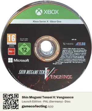 Shin Megami Tensei V: Vengeance Xbox Series X, PAL disc