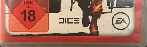 Battlefield: Bad Company 2, the USK square on its front