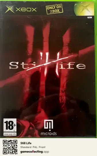 Still Life Xbox, PAL box front