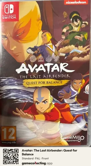 Avatar: The Last Airbender: Quest for Balance Nintendo Switch, PAL box front