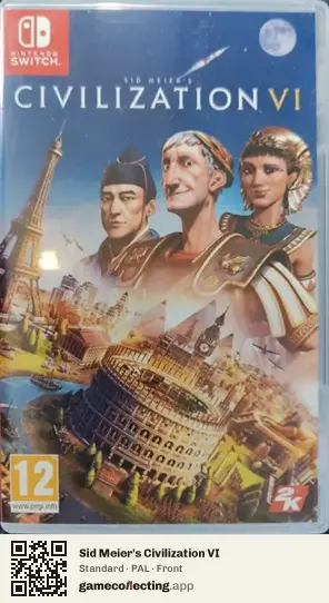Sid Meier's Civilization VI Nintendo Switch, PAL box front