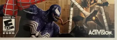 Spider-Man: Friend or Foe, the ESRB box on its front