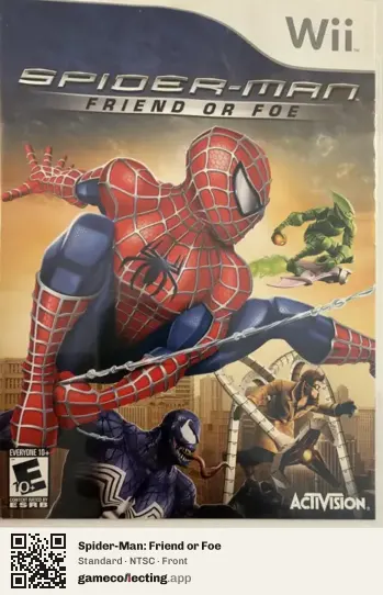 Spider-Man: Friend or Foe Nintendo Wii, NTSC box front