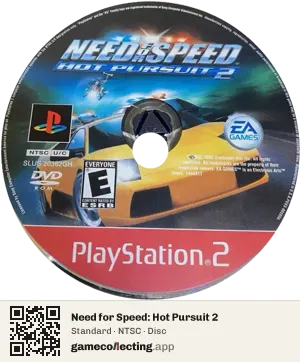 Need for Speed: Hot Pursuit 2 PlayStation 2, NTSC disc