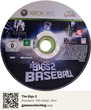 The Bigs 2 Xbox 360, PAL disc