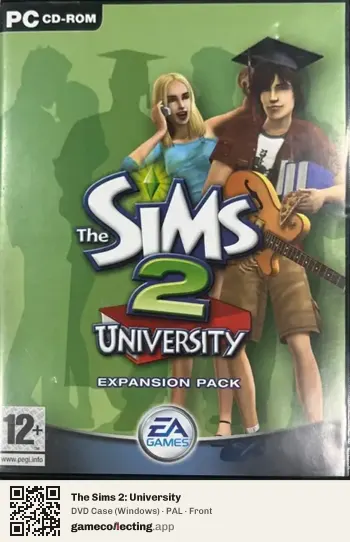 The Sims 2: University Computer, PAL box front