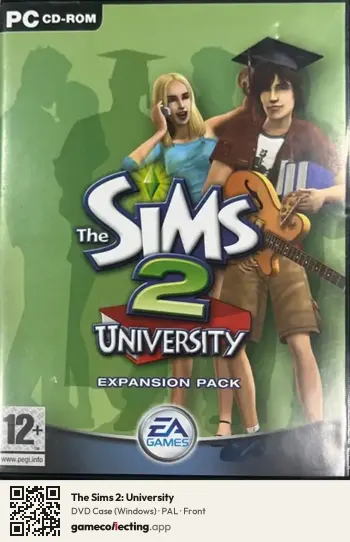 The Sims 2: University Computer, PAL box front