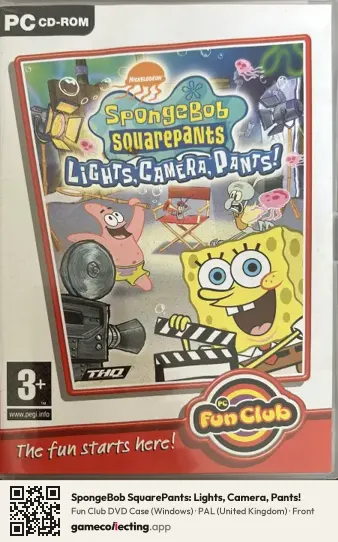 SpongeBob SquarePants: Lights, Camera, Pants! Computer, United Kingdom box front