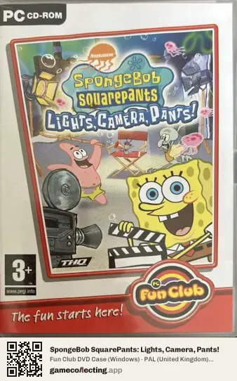 SpongeBob SquarePants: Lights, Camera, Pants! Computer, United Kingdom box front