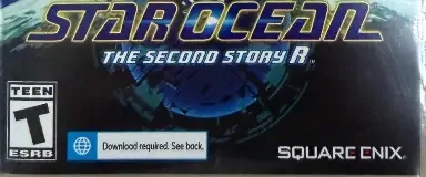 Star Ocean: The Second Story R, the ESRB box on its front