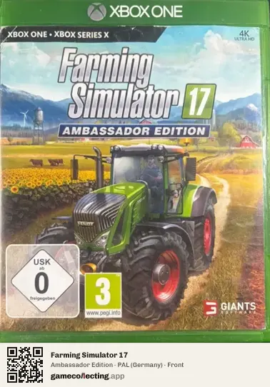 Farming Simulator 17 Xbox One, Germany box front