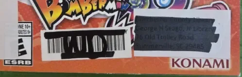Super Bomberman R 2, the ESRB box on its front