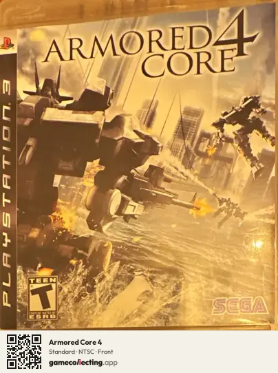 Armored Core 4 PlayStation 3, NTSC box front