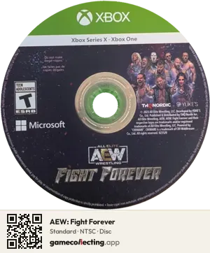 AEW: Fight Forever Xbox Series X, NTSC disc