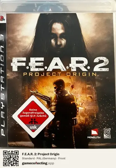 F.E.A.R. 2: Project Origin PlayStation 3, Germany box front