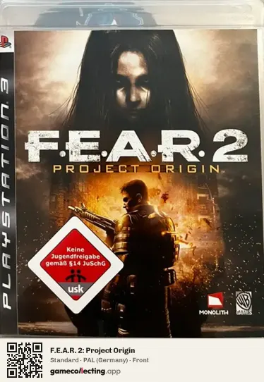 F.E.A.R. 2: Project Origin PlayStation 3, Germany box front