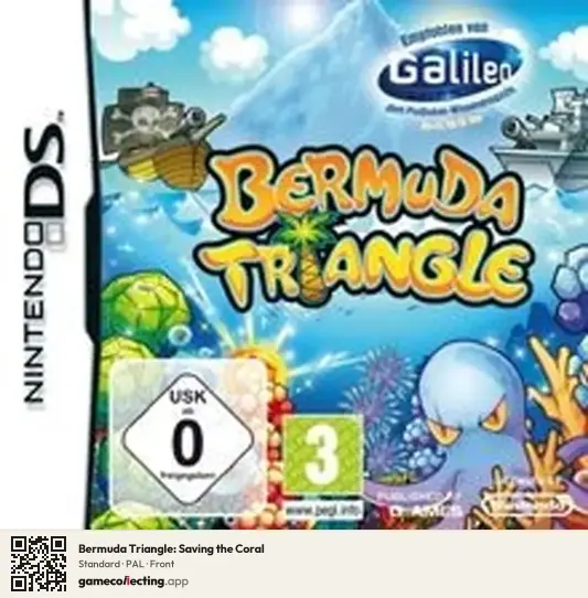 Bermuda Triangle: Saving the Coral Nintendo DS, PAL box front