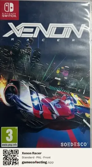 Xenon Racer Nintendo Switch, PAL box front