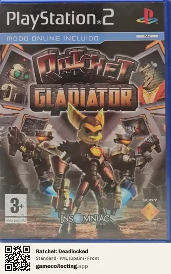Ratchet: Deadlocked PlayStation 2, Spain box front
