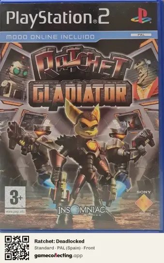 Ratchet: Deadlocked PlayStation 2, Spain box front