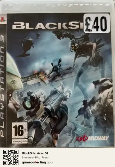 BlackSite: Area 51 PlayStation 3, PAL box front