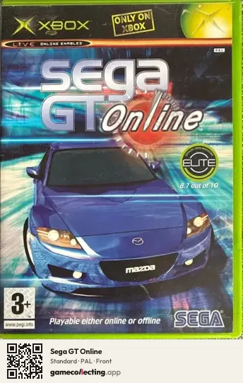 Sega GT Online Xbox, PAL box front