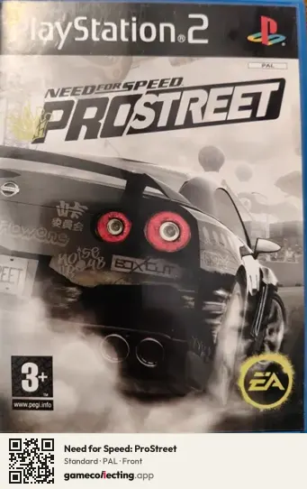 Need for Speed: ProStreet PlayStation 2, PAL box front