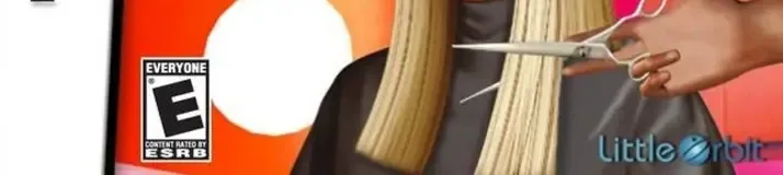 Busy Scissors, the ESRB box on its front
