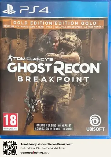 Tom Clancy's Ghost Recon Breakpoint PlayStation 4, Netherlands box front