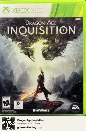 Dragon Age: Inquisition Xbox 360, NTSC box front