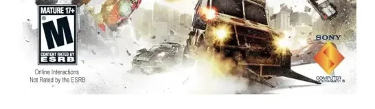 Twisted Metal, the ESRB box on its front
