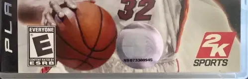 NBA 2K7, the ESRB box on its front