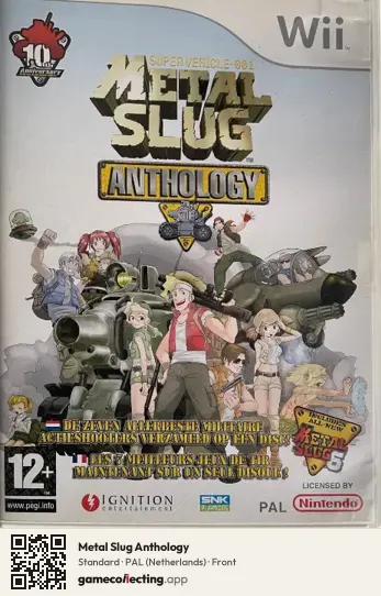 Metal Slug Anthology Nintendo Wii, Netherlands box front